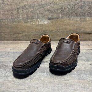 Venshine Brown Leather Rugged Sole Loafers Men's Size 11